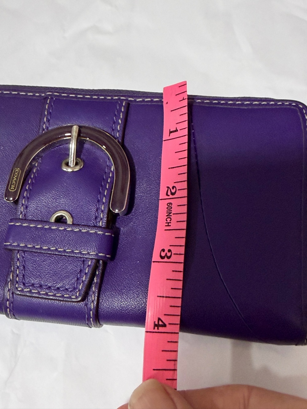 Coach Vintage Deep Purple Soho Zip Around Wallet - Picture 13 of 13